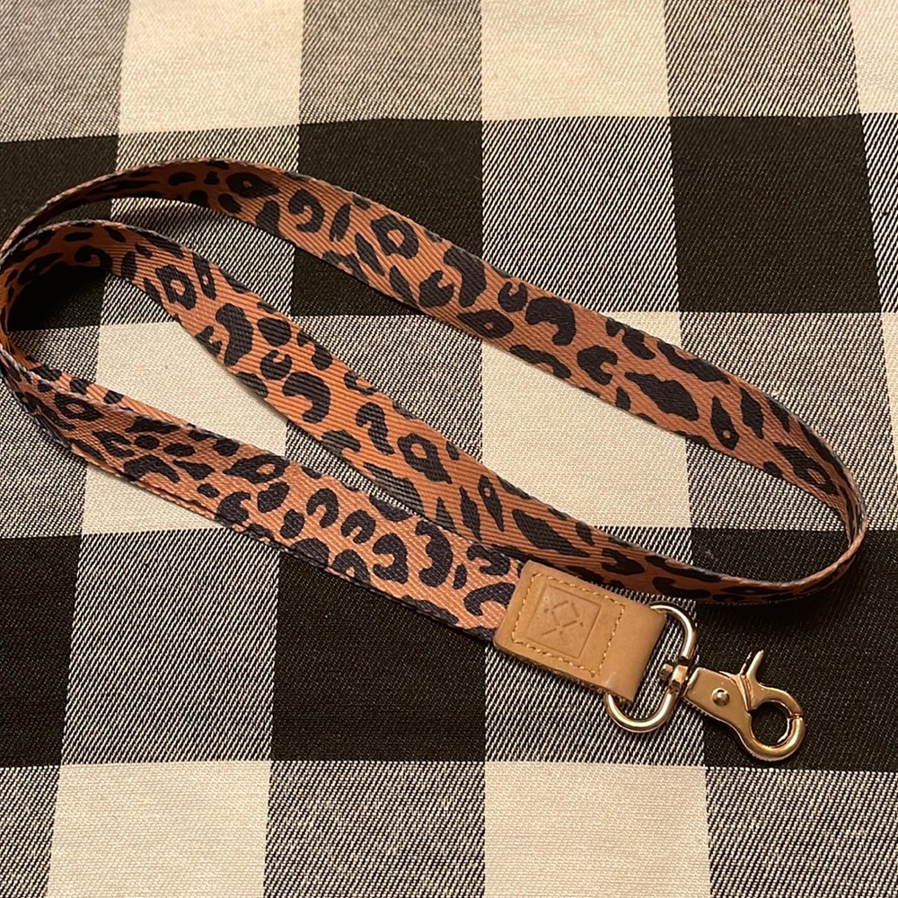 Leopard lanyard/ badge holder